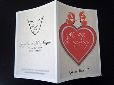 Faire-part de mariage Jaqueline et Julien couverture
