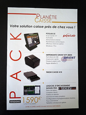 Flyer promotionnel Planète Caisse recto