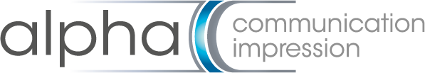 Logo Alpha Communication Impression
