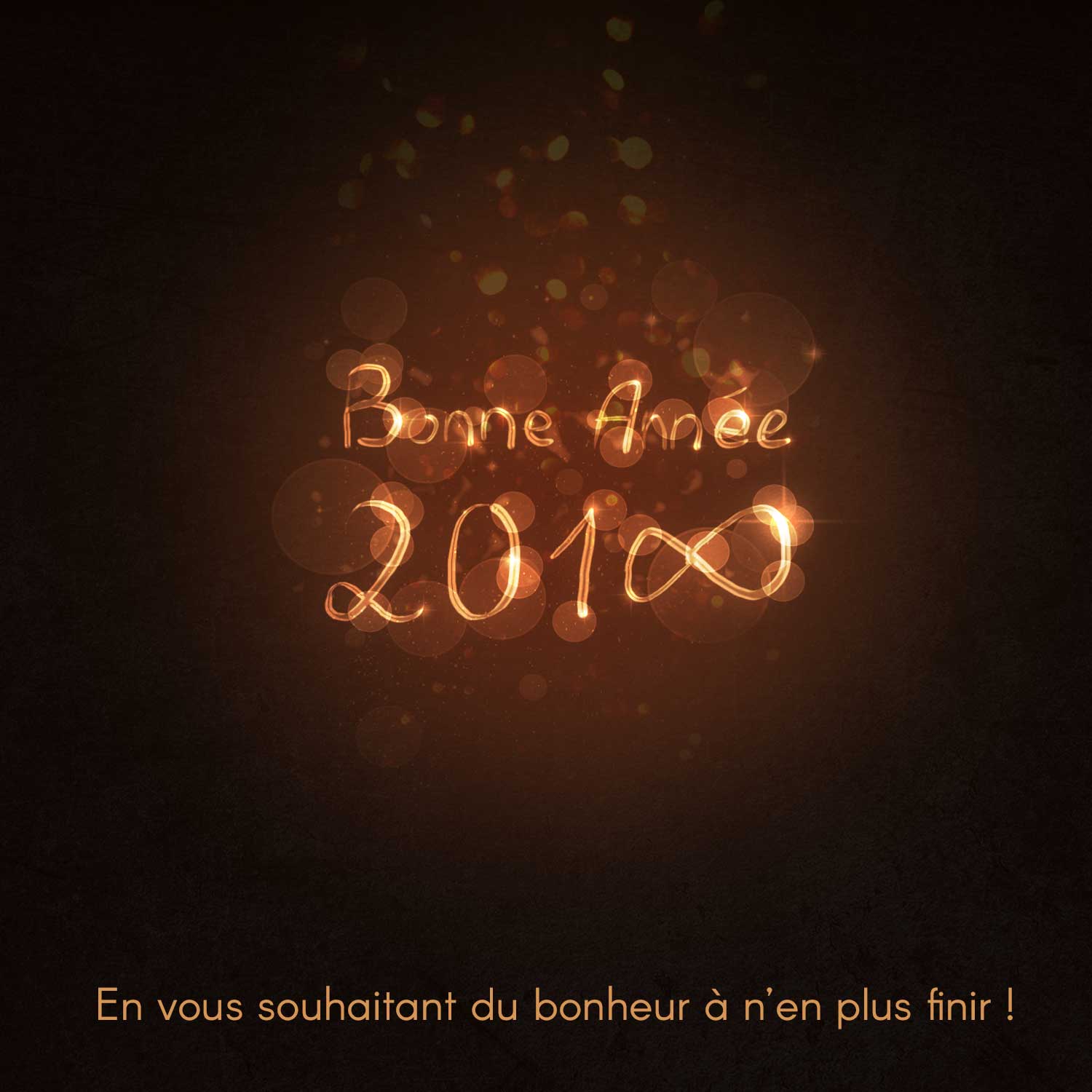 Bonne année 2018 yves muguet infographiste print et web bonheur infini
