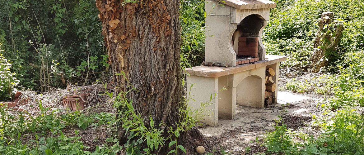 Exterieur campagne chemin et barbecue : Richesse touristique voisine, prix de la prestation vraiment abordable, croisement géographique en Rhöne-Alpes...