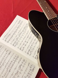 hebergement-campagne-oreilles-delicates-cuisine-salon-parititions-musique-guitare-electrique 